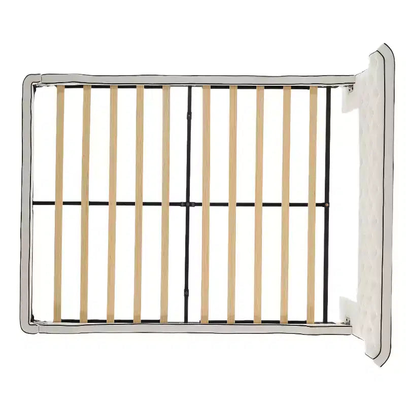 Lit plateforme moderne rembourré avec tête de lit incurvée