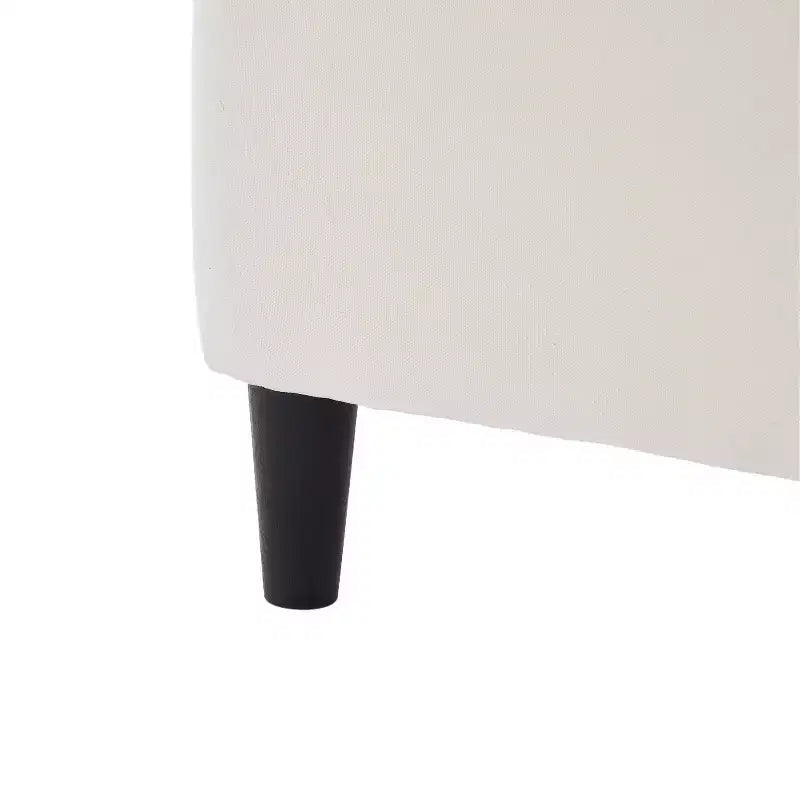 Lit plateforme moderne rembourré avec tête de lit incurvée