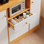 Buffet Bahut en Bois avec Portes Meuble de Rangement de Cuisine avec Tiroirs Étagère de Rangement