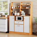 Buffet Bahut en Bois avec Portes Meuble de Rangement de Cuisine avec Tiroirs Étagère de Rangement