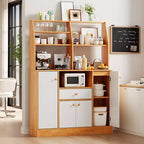 Buffet Bahut en Bois avec Portes Meuble de Rangement de Cuisine avec Tiroirs Étagère de Rangement