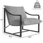 Fauteuils d'appoint modernes avec coussins amovibles