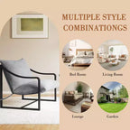 Fauteuils d'appoint modernes avec coussins amovibles