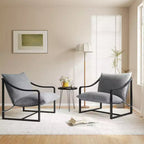 Fauteuils d'appoint modernes avec coussins amovibles