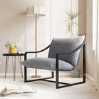 Fauteuils d'appoint modernes avec coussins amovibles