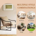 Fauteuils d'appoint modernes avec coussins amovibles