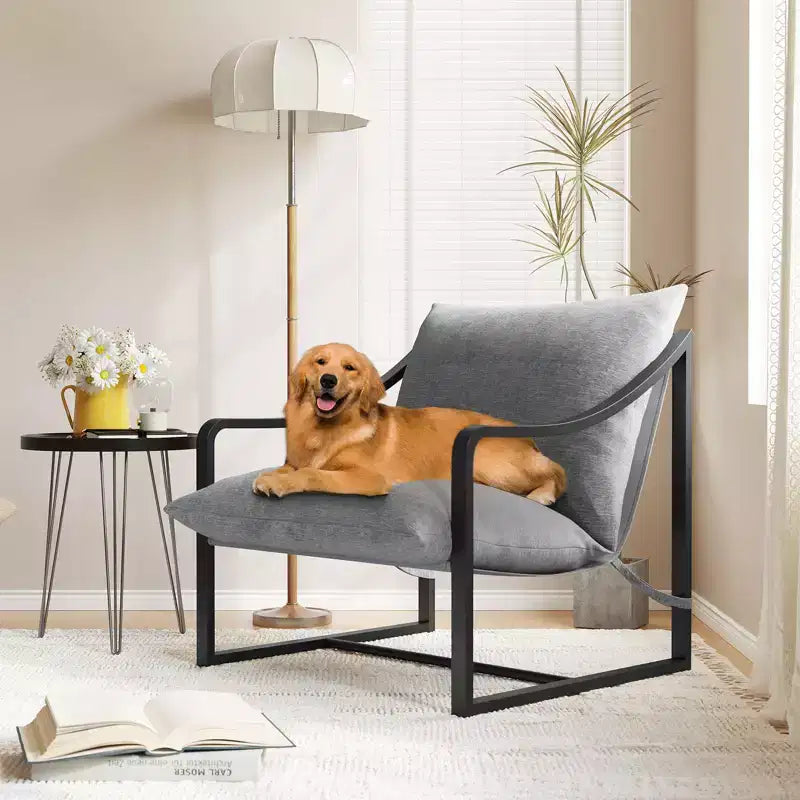 Fauteuils d'appoint modernes avec coussins amovibles