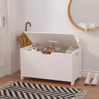 Banc de rangement pour jouets, coffre à jouets pour enfants, repose-pieds