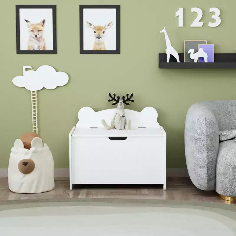 Banc de rangement pour jouets, coffre à jouets pour enfants, repose-pieds