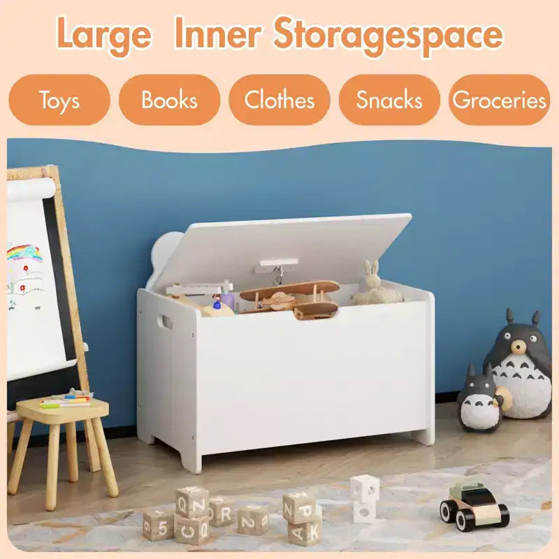 Banc de rangement pour jouets, coffre à jouets pour enfants, repose-pieds