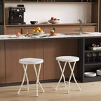 Tabouret pliant avec poignée Portable Robuste Rond Pliable