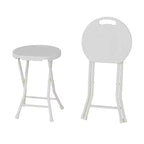 Tabouret pliant avec poignée Portable Robuste Rond Pliable