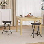 Tabouret pliant avec poignée Portable Robuste Rond Pliable