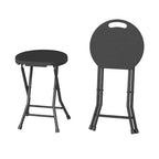 Tabouret pliant avec poignée Portable Robuste Rond Pliable