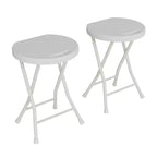 Tabouret pliant avec poignée Portable Robuste Rond Pliable