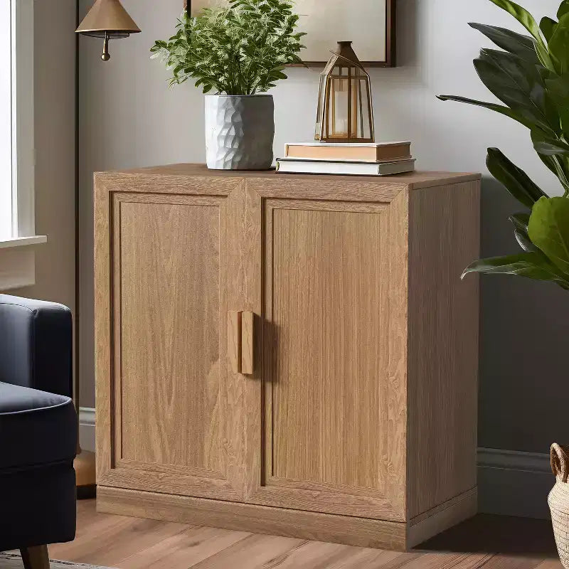 Meuble d'appoint en bois avec rangement, buffet moderne