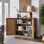 Meuble d'appoint en bois avec rangement, buffet moderne