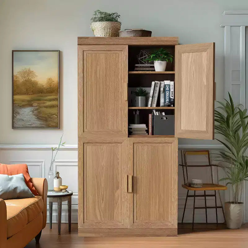 Meuble d'appoint en bois avec rangement, buffet moderne