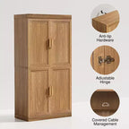 Meuble d'appoint en bois avec rangement, buffet moderne