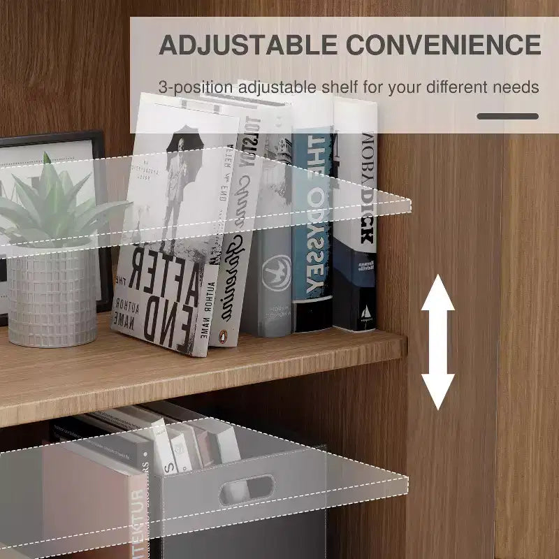 Meuble d'appoint en bois avec rangement, buffet moderne