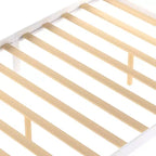 Lit plate-forme avec tiroirs de rangement Blanc Pin et MDF Cadre Rangement sous le lit