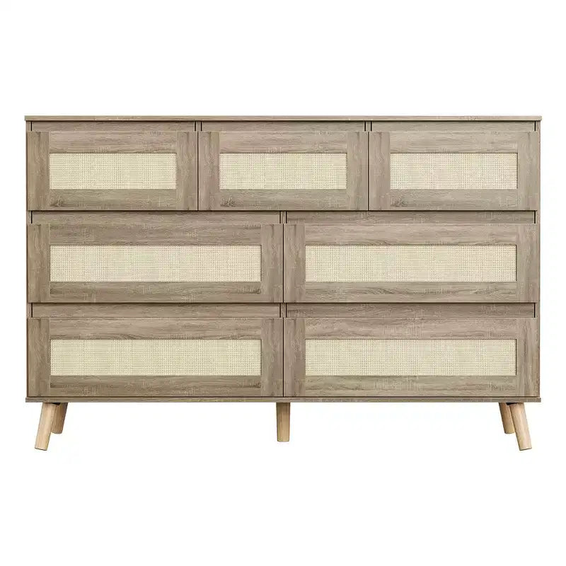 Commodes en bois pour chambre à coucher avec 7 tiroirs, grande commode moderne