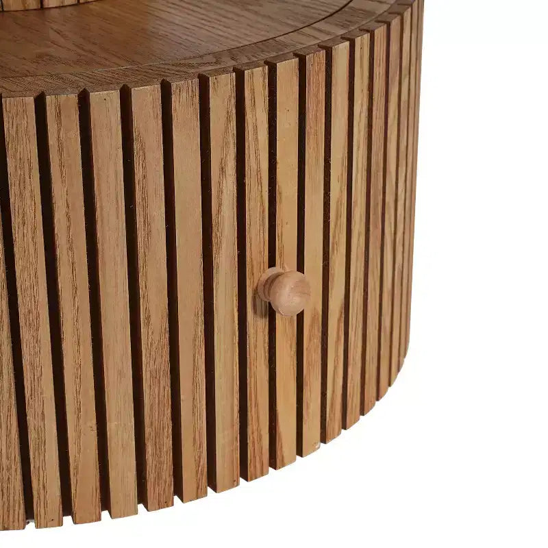 Table d'appoint Trèfle à quatre feuilles Table de chevet à grain de bois Petite table d'appoint