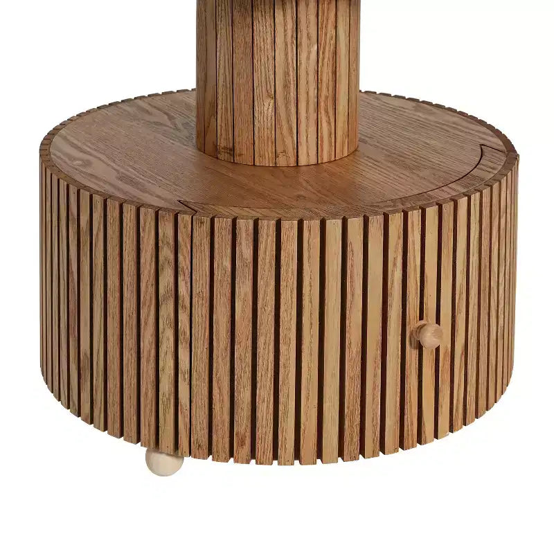 Table d'appoint Trèfle à quatre feuilles Table de chevet à grain de bois Petite table d'appoint