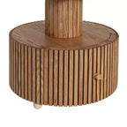 Table d'appoint Trèfle à quatre feuilles Table de chevet à grain de bois Petite table d'appoint
