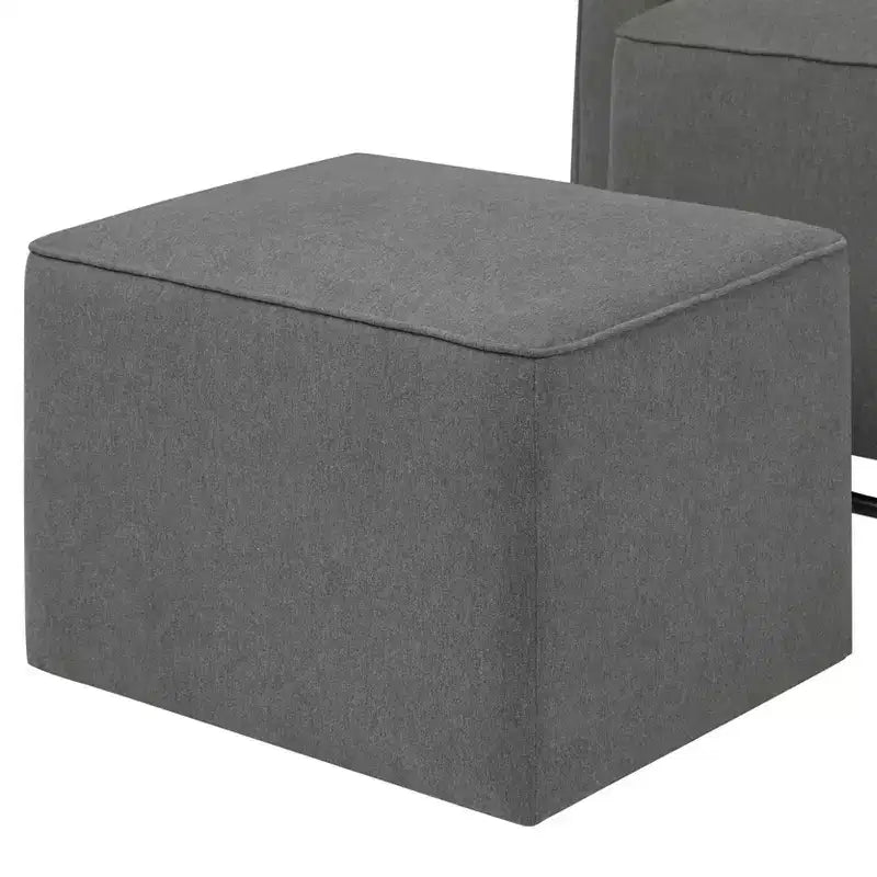 Fauteuil planeur et pouf Olive