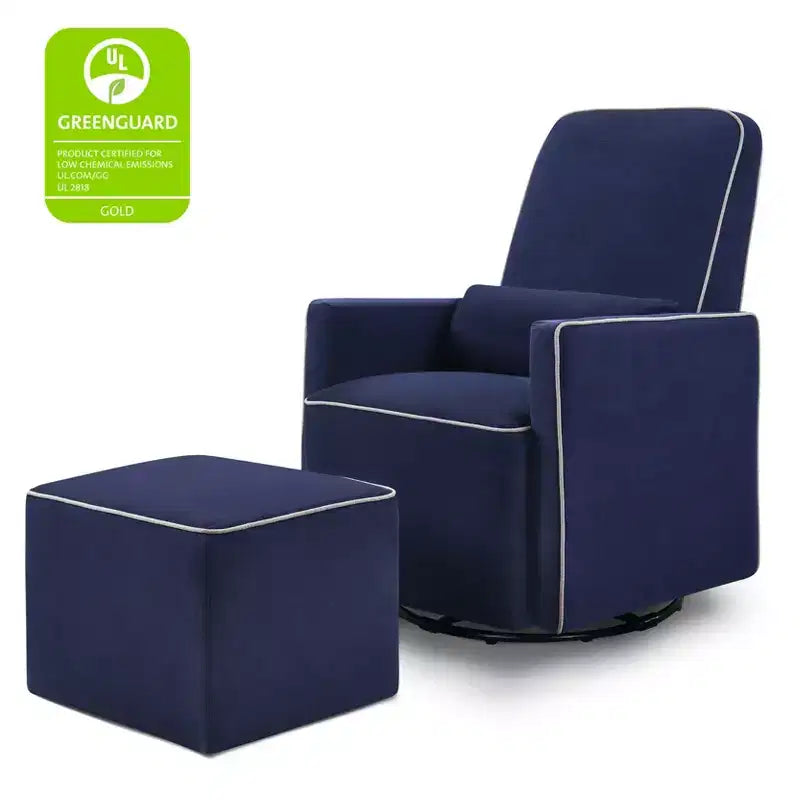 Fauteuil planeur et pouf Olive