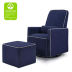 Fauteuil planeur et pouf Olive