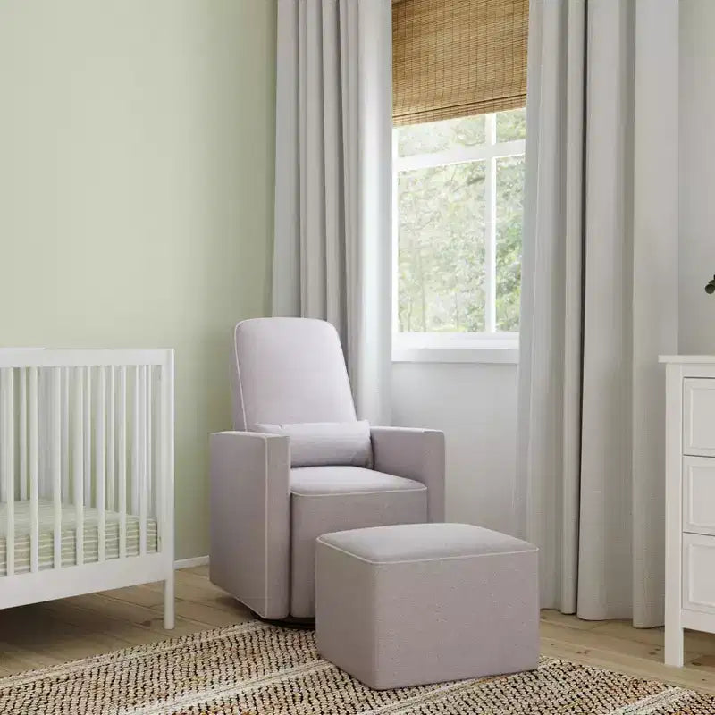 Fauteuil planeur et pouf Olive