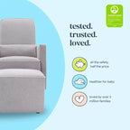 Fauteuil planeur et pouf Olive