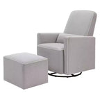 Fauteuil planeur et pouf Olive