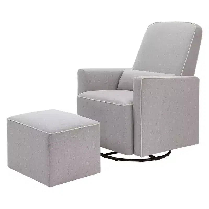 Fauteuil planeur et pouf Olive