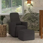 Fauteuil planeur et pouf Olive