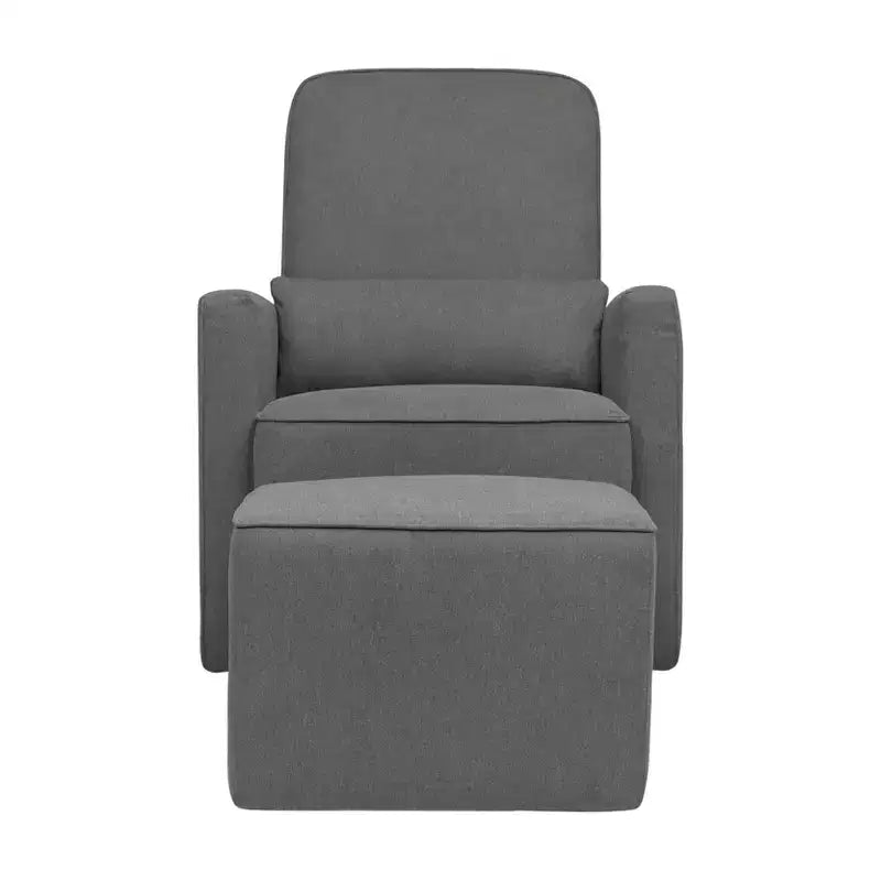 Fauteuil planeur et pouf Olive