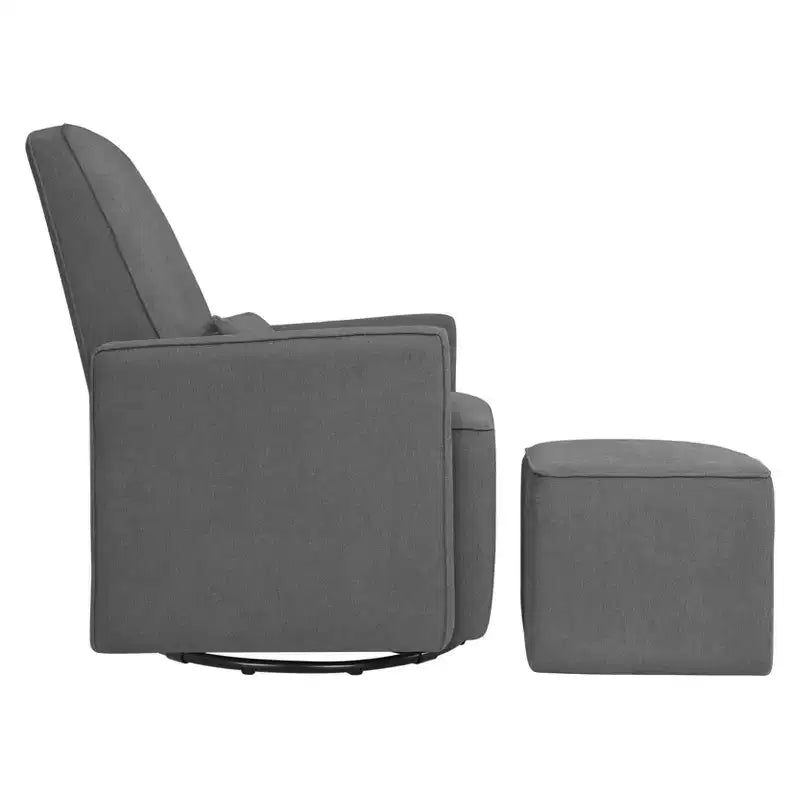 Fauteuil planeur et pouf Olive
