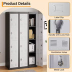 Armoire de rangement en acier de qualité avec étagères réglables et conception de sécurité anti-rouille