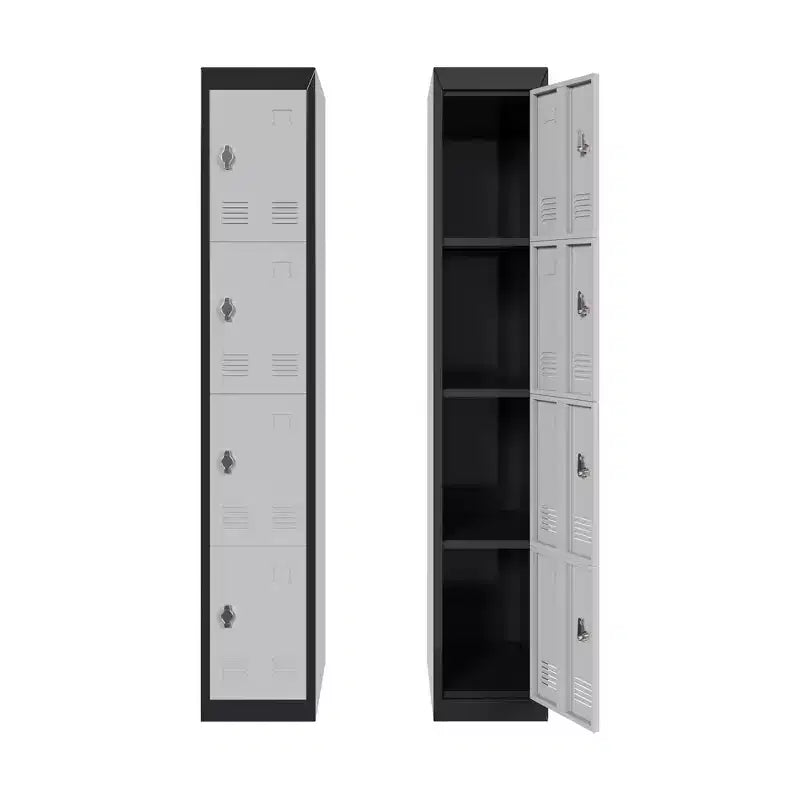 Armoire de rangement en acier de qualité avec étagères réglables et conception de sécurité anti-rouille