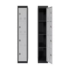 Armoire de rangement en acier de qualité avec étagères réglables et conception de sécurité anti-rouille