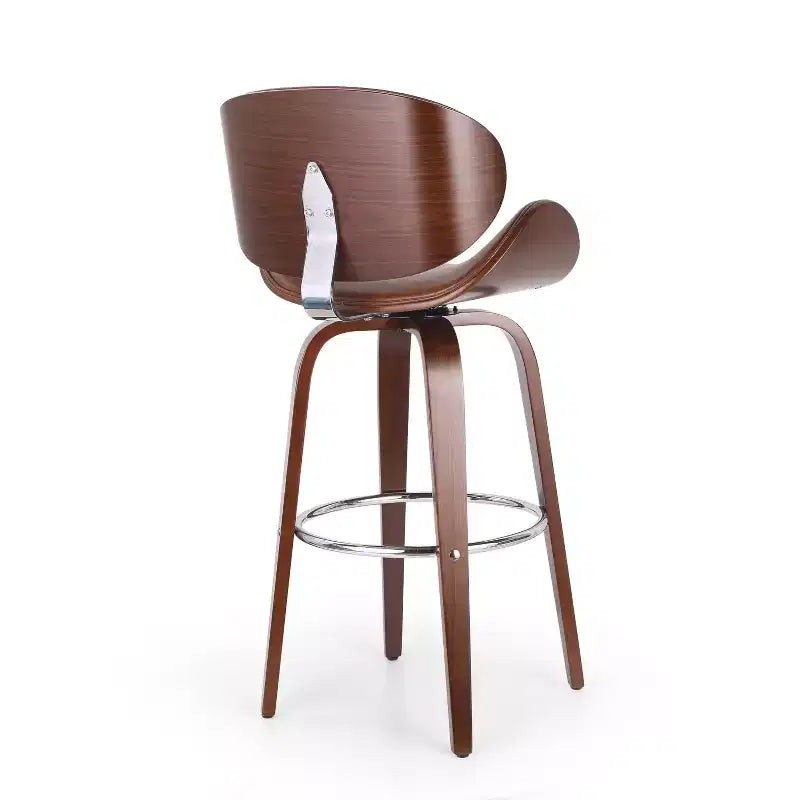 Tabourets de bar mi-siècle modernes hauteur comptoir, tabourets de comptoir pivotants en forme de coquille