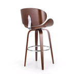 Tabourets de bar mi-siècle modernes hauteur comptoir, tabourets de comptoir pivotants en forme de coquille