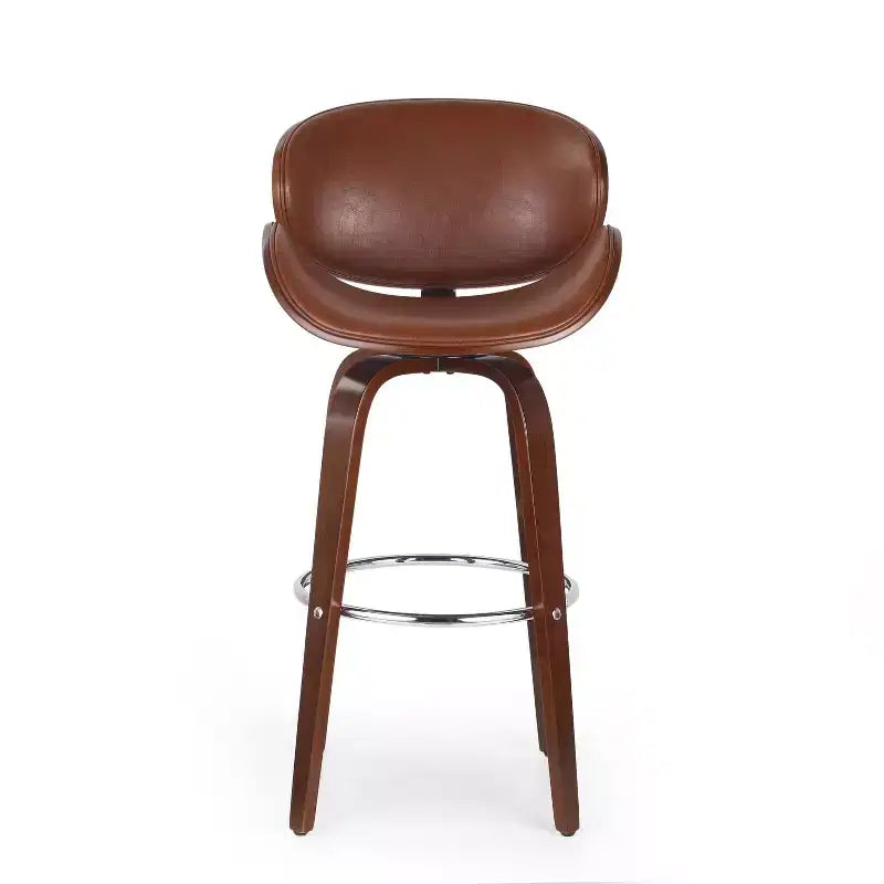 Tabourets de bar mi-siècle modernes hauteur comptoir, tabourets de comptoir pivotants en forme de coquille