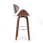 Tabourets de bar mi-siècle modernes hauteur comptoir, tabourets de comptoir pivotants en forme de coquille