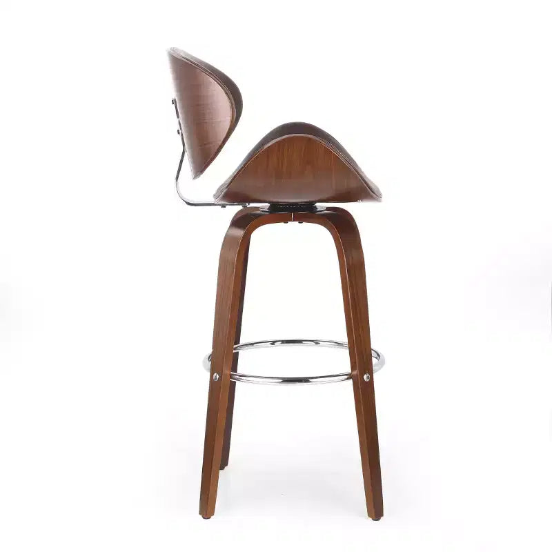 Tabourets de bar mi-siècle modernes hauteur comptoir, tabourets de comptoir pivotants en forme de coquille