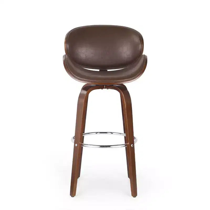 Tabourets de bar mi-siècle modernes hauteur comptoir, tabourets de comptoir pivotants en forme de coquille