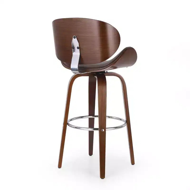Tabourets de bar mi-siècle modernes hauteur comptoir, tabourets de comptoir pivotants en forme de coquille