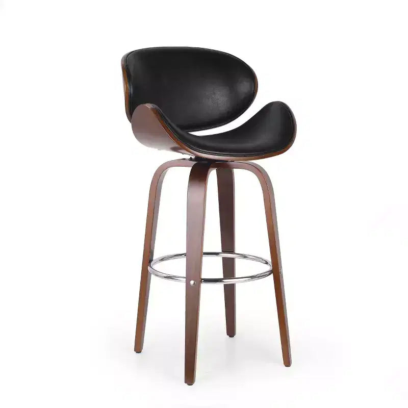 Tabourets de bar mi-siècle modernes hauteur comptoir, tabourets de comptoir pivotants en forme de coquille